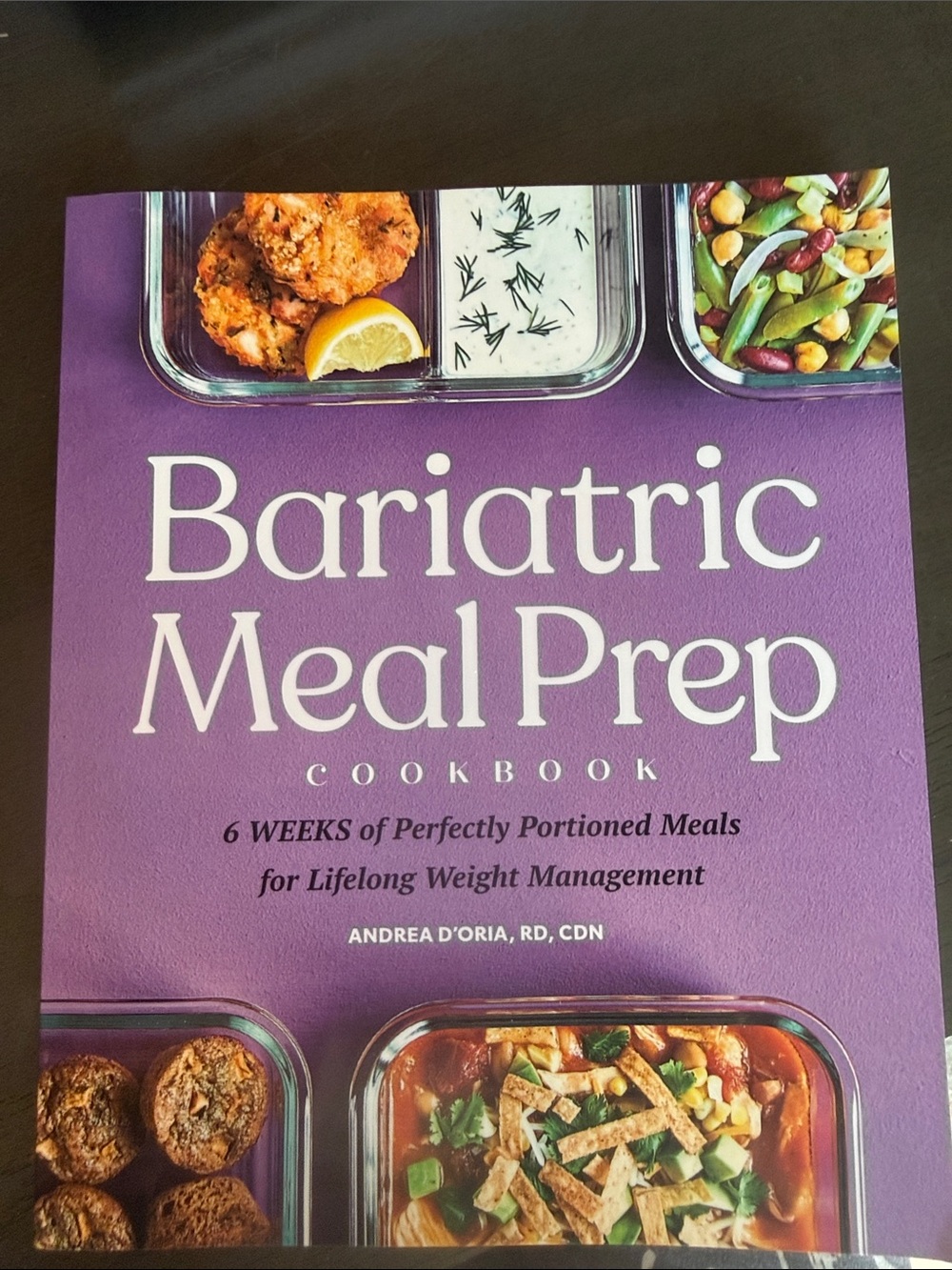 Bariatric Meal Prep Cookbook by Andrea D'Oria - Purple